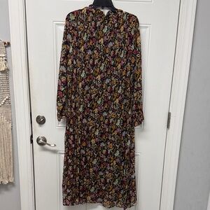 Pink Lily Multicolor Floral Long Sleeve Dress